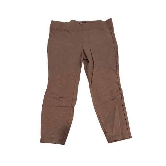 torrid Pants - Torrid Pixie Skinny Pants Mauve Brown Space Dye Plus Size 3R High Rise Pull On